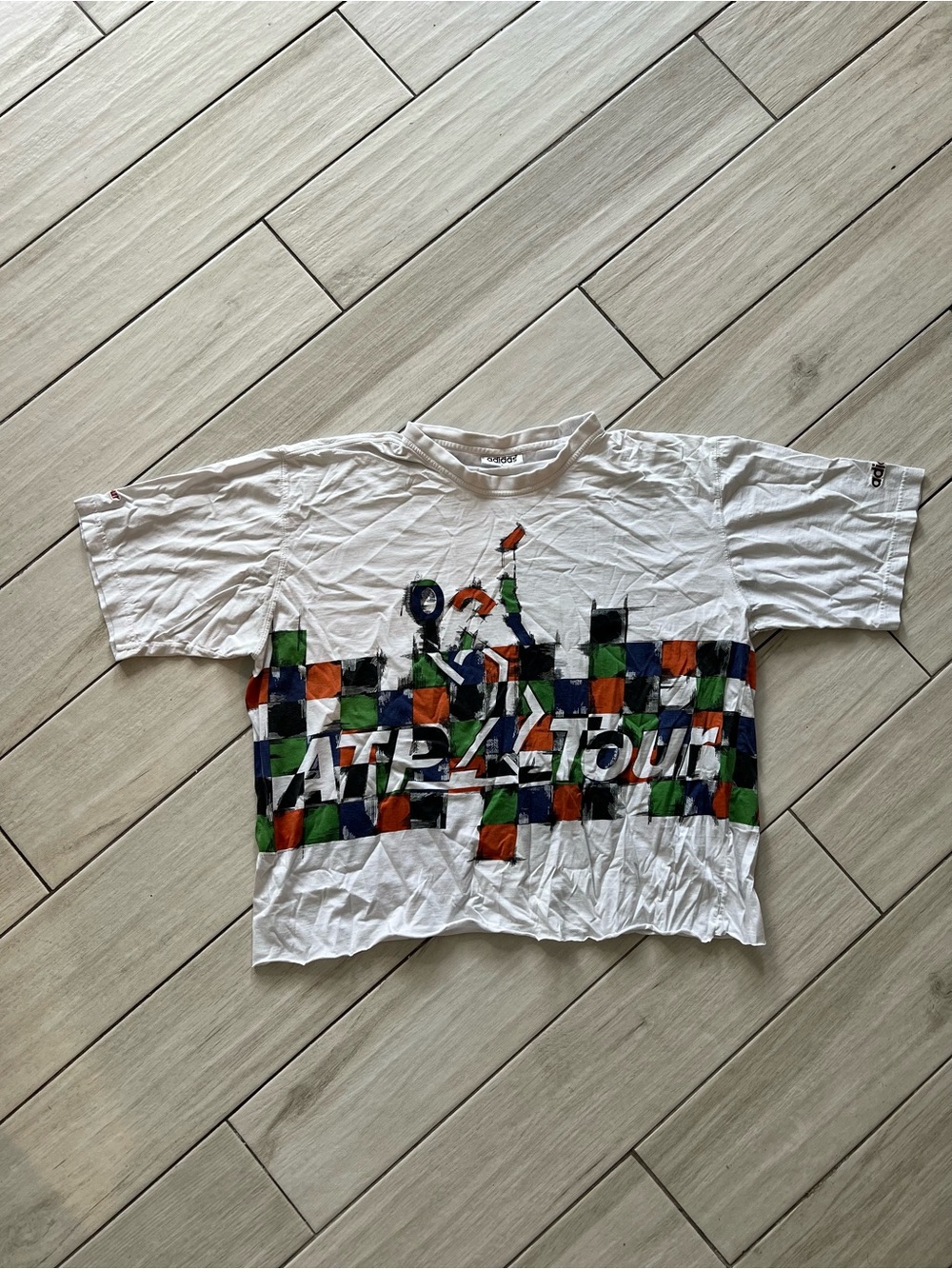 Adidas Vintage ATP World Tour Tournament White Size Large